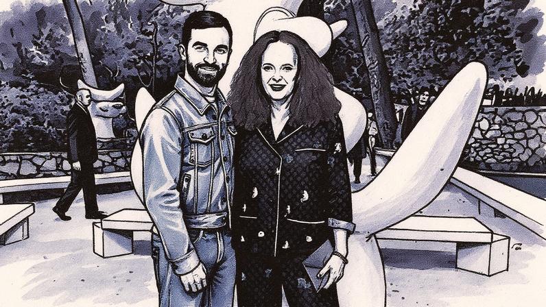 Louis Vuitton lança nova coleção-cápsula com Grace Coddington inspirada nos gatos da editora de moda (Foto: Reprodução)