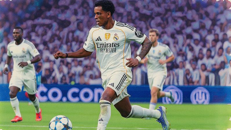 Rodrygo em ação pelo Real Madrid (Foto: Reprodução)