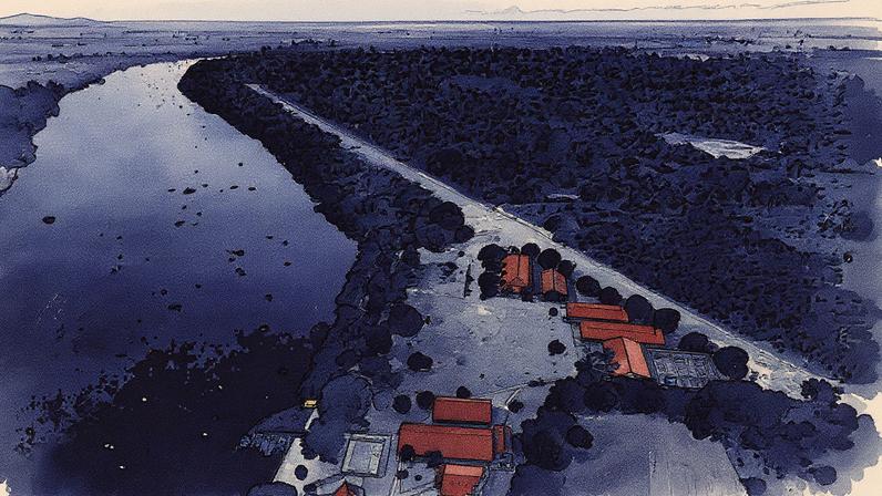 Alunos estudam na biblioteca da Escola Municipal Rural Polo Paraguai Mirim Extensão Jatobazinho em Corumbá (MS) (Foto: Reprodução)