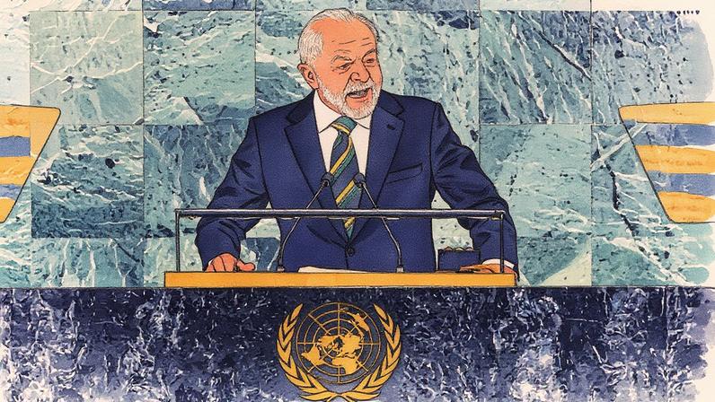 Lula discursa na ONU (Foto: Reprodução)