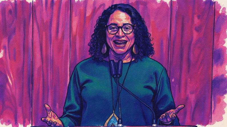 Ministra da Ciência e Tecnologia, Luciana Santos, durante evento em Brasília (Foto: Reprodução)