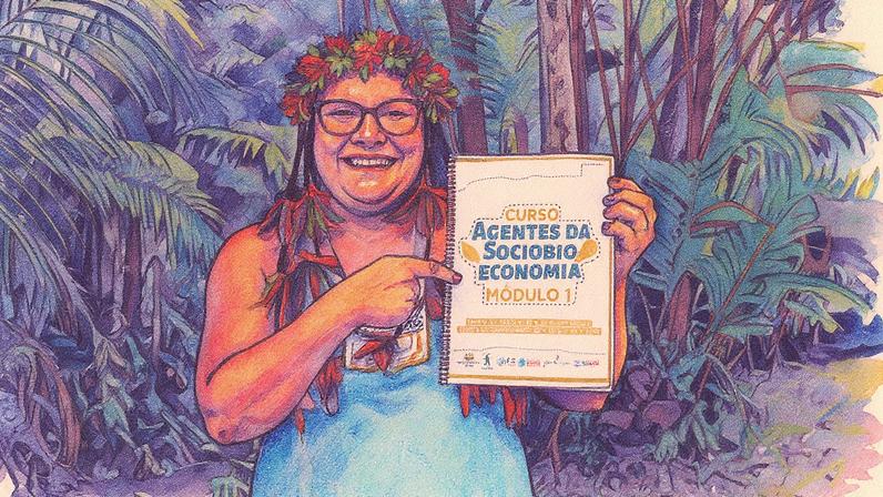 Comunidades amazônicas recebem capacitações para fortalecer a economia local (Foto: Reprodução)