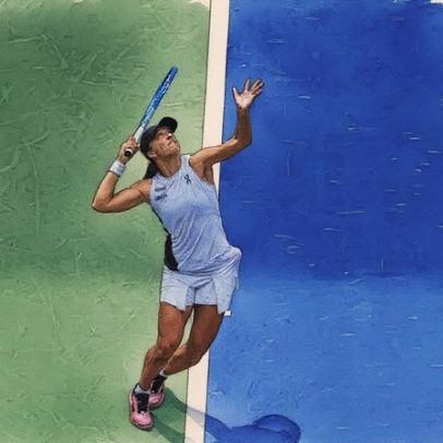 Swiatek reconhece falhas no saque e discute com repórter após torneio