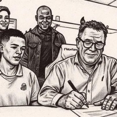 Santos renova contrato de artilheiro do Sub-17 com multa de R$ 625 milhões