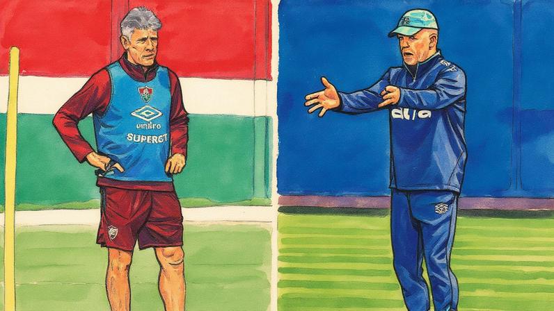 Renato Gaúcho e Mano Menezes posam para foto (Foto: Reprodução)