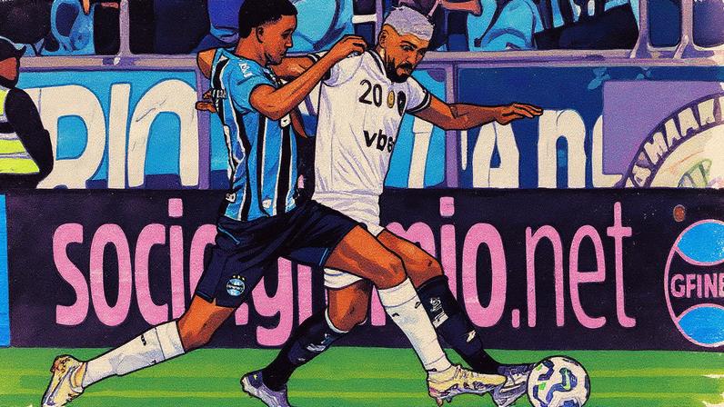 Botafogo e Grêmio empatam em partida de futebol (Foto: Reprodução)