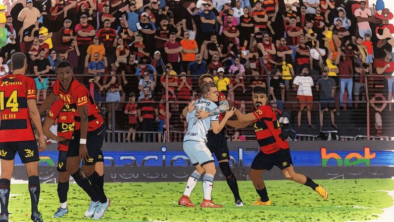 Vasco vence o Sport na Ilha do Retiro (Foto: Reprodução)