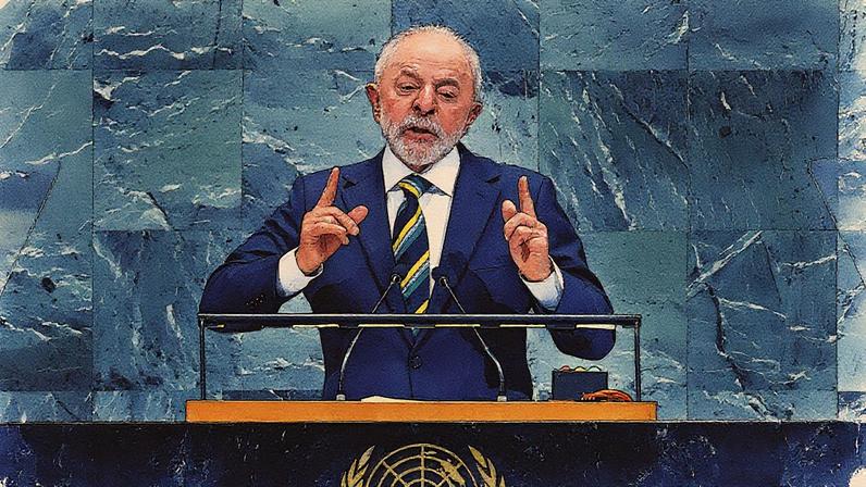 Presidente brasileiro discursa na Assembleia-Geral da ONU (Foto: Reprodução)