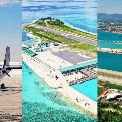 Descubra os 10 aeroportos com as pistas mais inusitadas do mundo