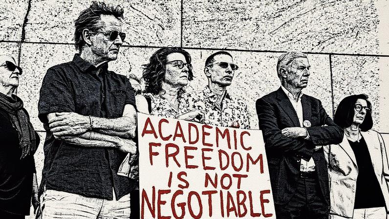 Docentes protestam em Nova York (Foto: Reprodução)