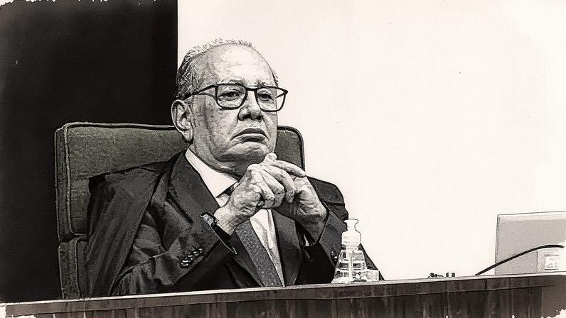 Ministro Gilmar Mendes, decano do Supremo, em evento oficial (Foto: Reprodução)