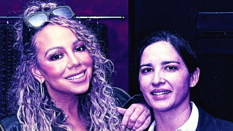 Mariah Carey e Marina Tavares posam juntas para a foto (Foto: Reprodução)