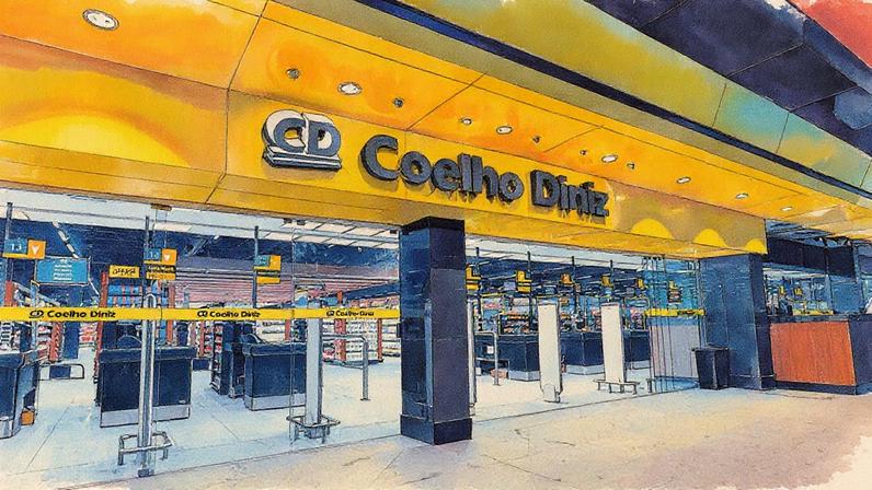 Loja da rede Coelho Diniz em Governador Valadares (Foto: Reprodução)