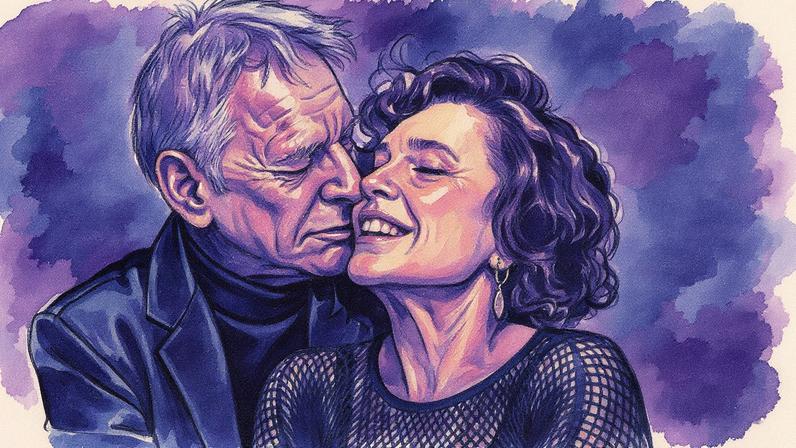 Herson Capri e Natália do Vale atuam como par romântico em peça inédita de Miguel Falabella, em cartaz no Rio (Foto: Reprodução)