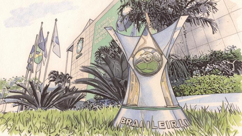 Taça do Campeonato Brasileiro em destaque (Foto: Reprodução)