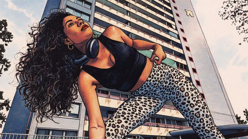 Mulher jovem passa o dia ao ar livre em uma área residencial da cidade (Foto: Reprodução)