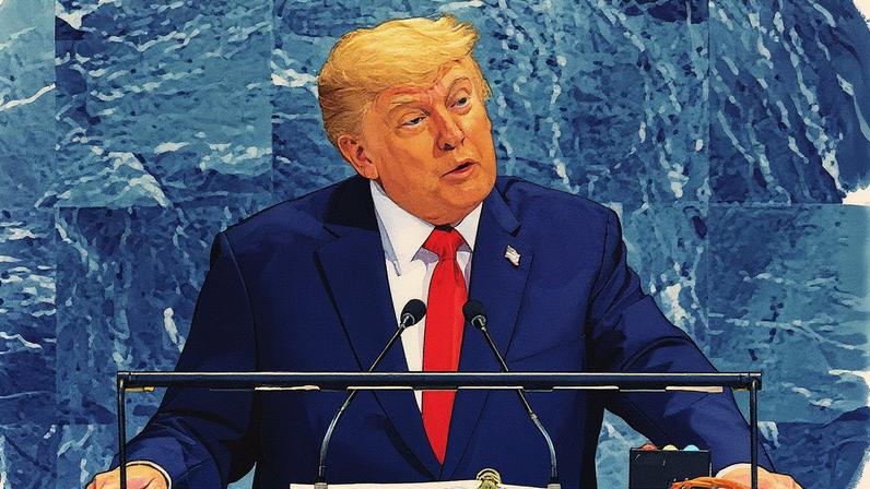 Homem discursa na ONU com um microfone em mãos (Foto: Reprodução)