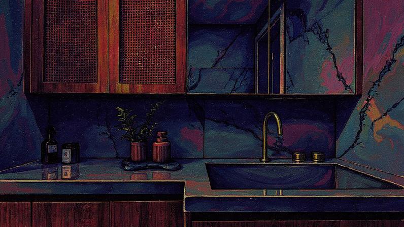 Banheiro com necessidade de limpeza pesada e manutenção periódica, projeto da arquiteta Mari Milani (Foto: Reprodução)