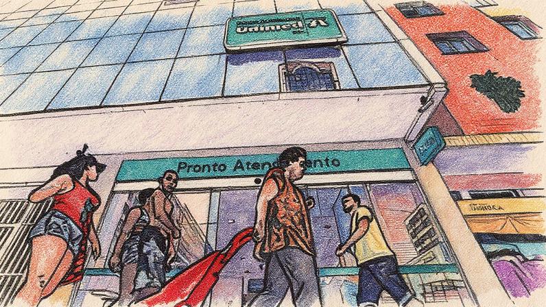 Pronto Atendimento da Unimed localizado na Rua Siqueira Campos (Foto: Reprodução)