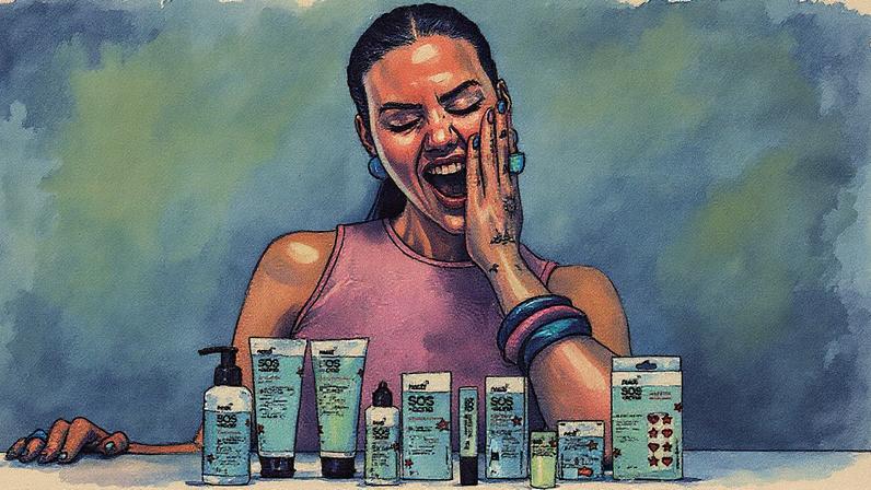 Linha antiacne da Needs, marca própria da RD Saúde (Foto: Reprodução)