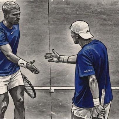 Europeus lideram após vitória da dupla de Alcaraz no primeiro dia de competições