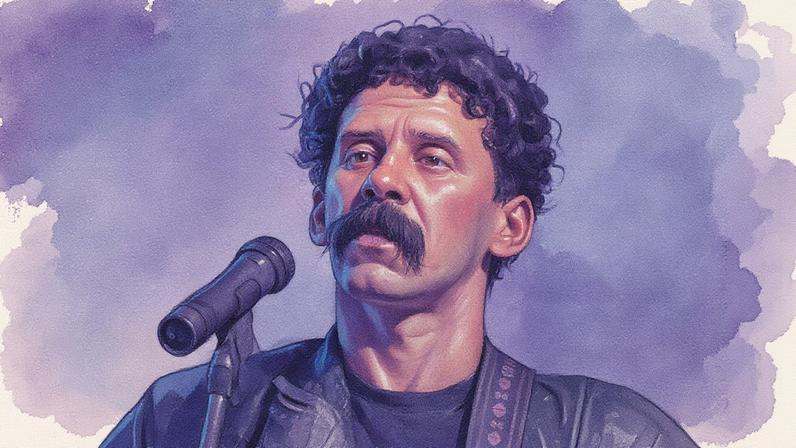 Gonzaguinha se apresenta em show no Canecão, em 1989 (Foto: Reprodução)