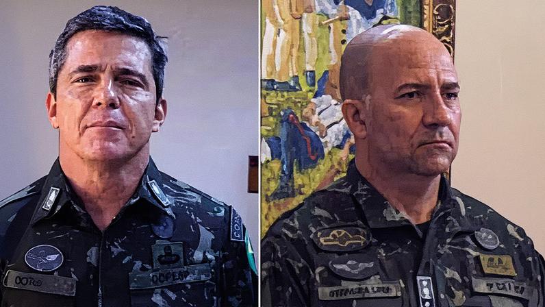 General da reserva Mário Fernandes, acompanhado pelos militares Hélio Ferreira Lima e Rafael Martins de Oliveira (Foto: Reprodução)