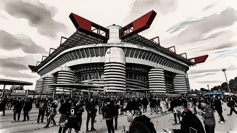 Estádio San Siro, casa do Milan e da Inter de Milão (Foto: Reprodução)