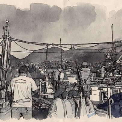 Inea flagra barcos de pesca ilegal na Reserva Extrativista Marinha de Itaipu