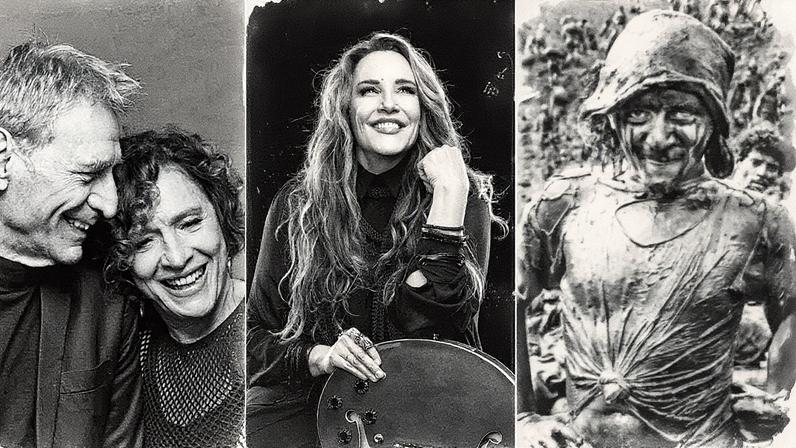 Herson Capri e Natália do Vale posam para a foto ao lado de Ana Carolina (Foto: Reprodução)