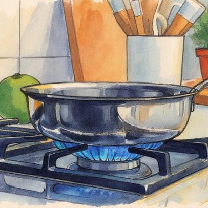 A cor da chama do fogão revela como economizar na conta de gás