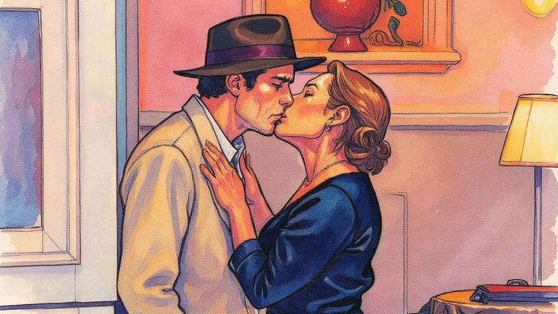 Beijo entre Candinho e Zulma (Foto: Reprodução)