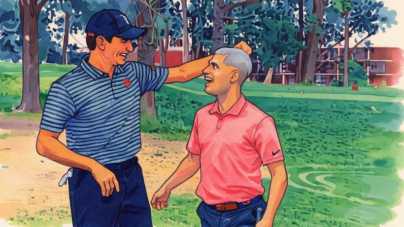 Roger Federer e Carlos Alcaraz jogam golfe em San Francisco (Foto: Reprodução)