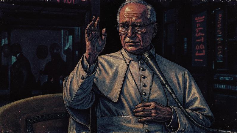 Papa Leo XIV faz uma bênção durante a audiência geral semanal na Praça de São Pedro, no Vaticano, na quarta-feira, 24 de setembro de 2025 (Foto: Reprodução)