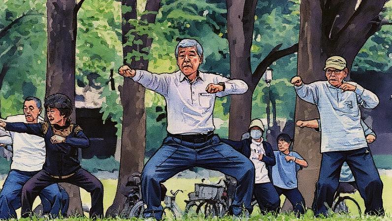 Pessoas no Japão costumam ter dietas mais saudáveis, menor prevalência de doenças comuns e uma cultura de exercícios em grupo (Foto: Reprodução)