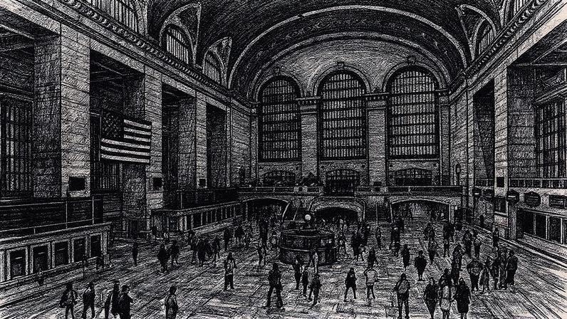 Vista interna movimentada do Grand Central Terminal, em Nova York (Foto: Reprodução)