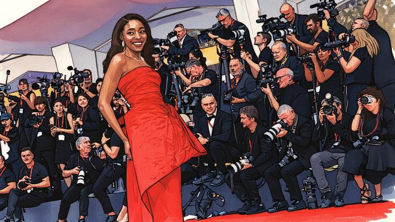 Ayo Edebiri no Festival de Cinema de Veneza (Foto: Reprodução)