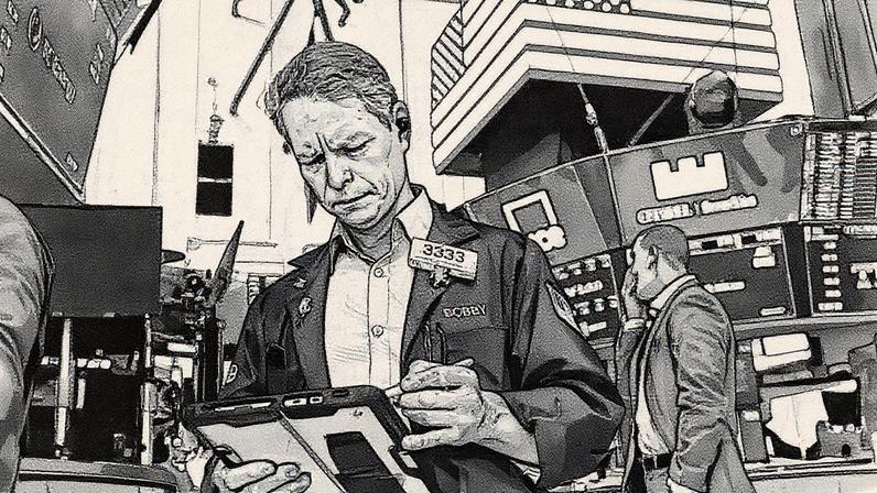 Trader trabalha no pregão da Bolsa de Valores de Nova York (NYSE) (Foto: Reprodução)