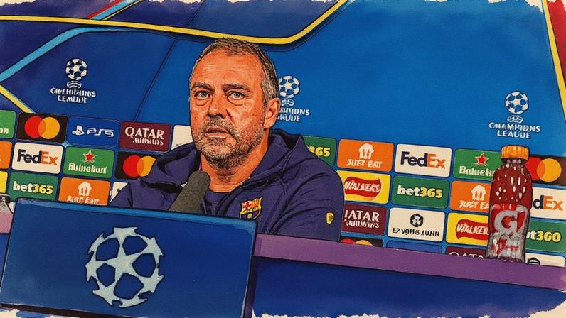 Técnico do Barcelona, Hansi Flick, posando para foto (Foto: Reprodução)