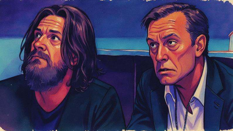 Jason Bateman e Jude Law posam juntos para a foto promocional do filme 'Black Rabbit' (Foto: Reprodução)