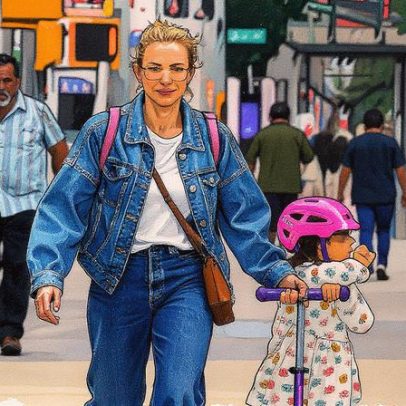 Cameron Diaz passeia por Nova York com a filha Raddix em rara aparição pública