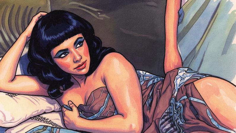 Elizabeth Taylor caracterizada como Cleópatra (Foto: Reprodução)