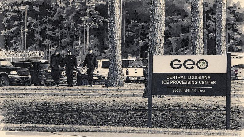 Centro do ICE na cidade de Jena, na Louisiana (Foto: Reprodução)