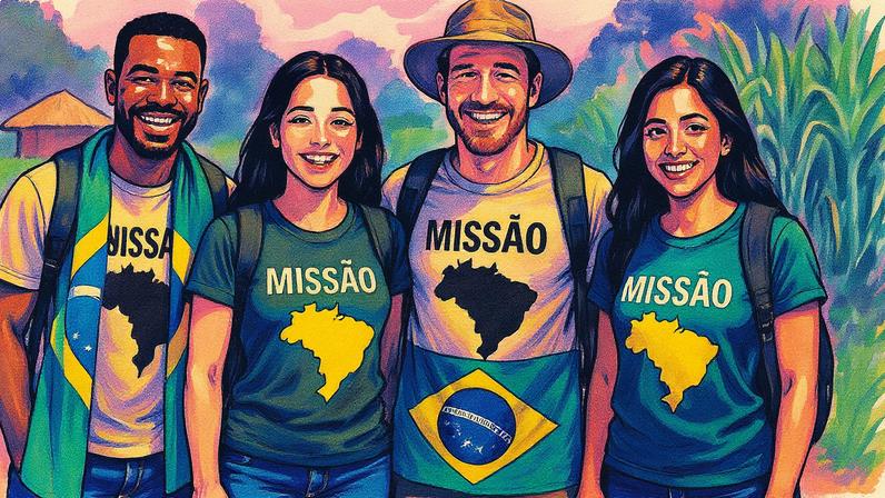 Missionários brasileiros atuam em diversas áreas, incluindo pregação do Evangelho e assistência humanitária em regiões da África, Europa, Ásia e Oriente Médio (Foto: Reprodução)