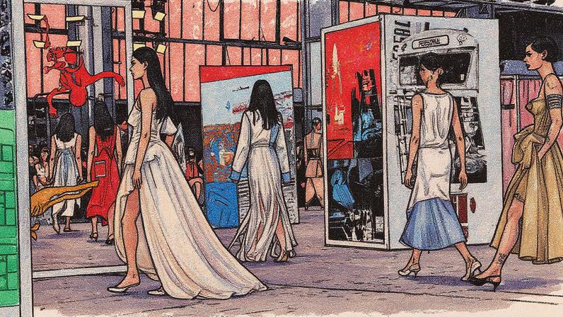 Modelos desfilam na apresentação da coleção mais recente de Jason Wu durante a New York Fashion Week 2025 (Foto: Reprodução)