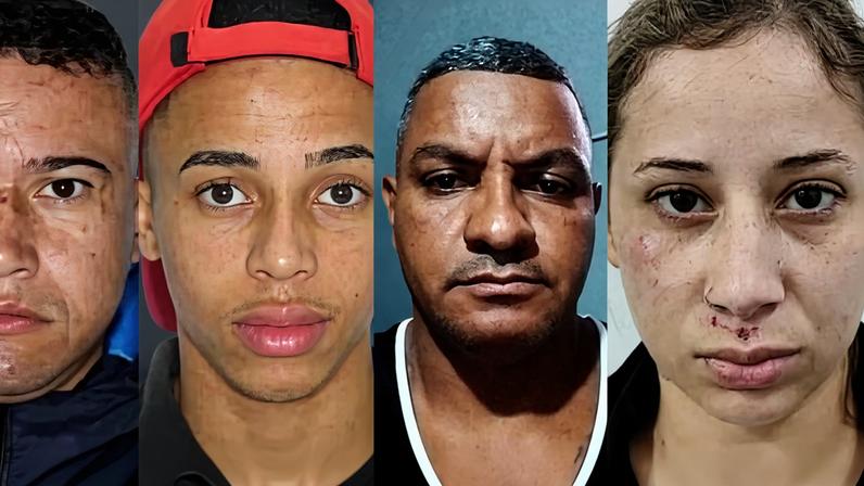 Suspeitos de participação na morte do ex-delegado-geral de SP (Foto: Reprodução)
