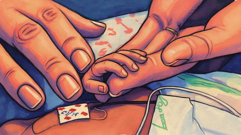 Bebê em incubadora na UTI neonatal do Hospital São Luiz, em São Paulo (Foto: Reprodução)