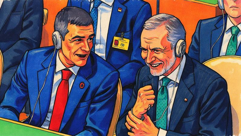 Presidente do Governo espanhol, Pedro Sánchez, e o rei Felipe VI em encontro em Nova York (Foto: Reprodução)