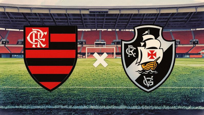 Flamengo enfrenta o Vasco em partida de futebol (Foto: Reprodução)