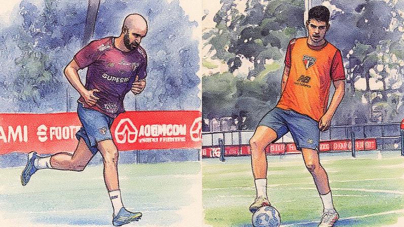 Lucas Moura e Oscar podem estar disponíveis para a partida de volta contra a LDU (Foto: Reprodução)